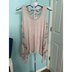 Mystree flowy boho tank top size small #171